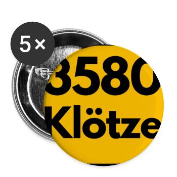 ALTE POSTLEITZAHL PLZ 3580 KLÖTZE HEIMATSTOLZ  - Buttons groß 56 mm (5er Pack) - Weiß - Vorne
