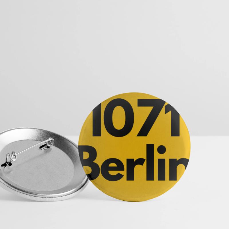 OLD POSTCODE 1071 BERLIN BERLIN OSTALGIE Buttons large 2.2''/56 mm (5-pack)