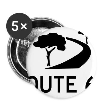 garden route - Buttons large 2.2''/56 mm (5-pack) - white - Front