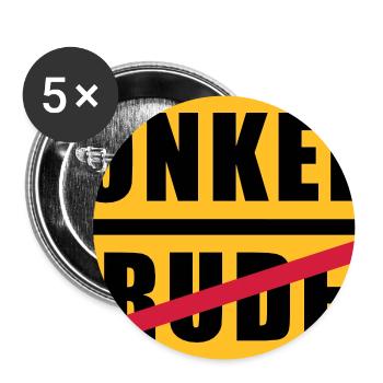 Bruder - Onkel - Buttons groß 56 mm (5er Pack) - Weiß - Vorne
