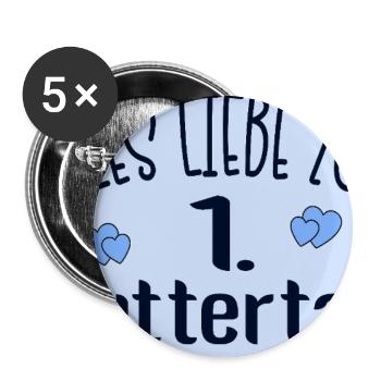 Alles Liebe zum Muttertag Sprüche - Buttons groß 56 mm (5er Pack) - Weiß - Vorne