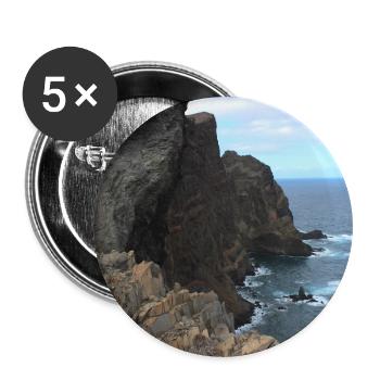 Affiche Madère Portugal - Lot de 5 grands badges (56 mm) - blanc - Devant