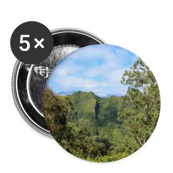 Affiche Madère Portugal - Lot de 5 grands badges (56 mm) - blanc - Devant