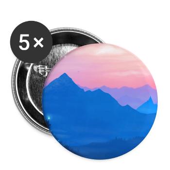 A Stellar Wolf Dream: Colors of Dawn - Poster - Buttons large 2.2''/56 mm (5-pack) - white - Front