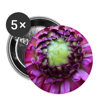 Pink Flower Blossom Colorful Pink Poster - Buttons large 2.2''/56 mm (5-pack) - white - Front