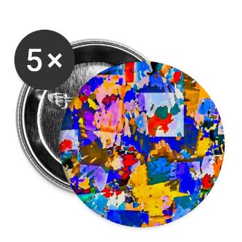 Klaggerdatsch - Lot de 5 grands badges (56 mm) - blanc - Devant