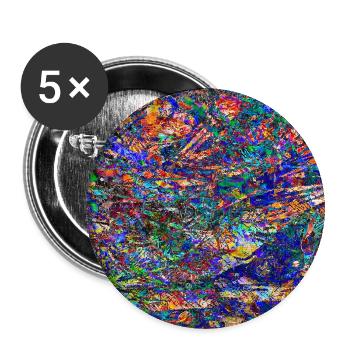 gysfkraytchy - Buttons groß 56 mm (5er Pack) - Weiß - Vorne