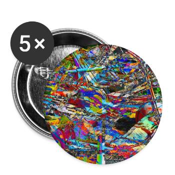 jabtrsnjnigj - Lot de 5 grands badges (56 mm) - blanc - Devant