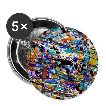 jschrjagjploeshroj - Buttons large 2.2''/56 mm (5-pack) - white - Front
