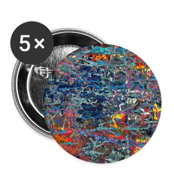 krujgigujshj - Lot de 5 grands badges (56 mm) - blanc - Devant