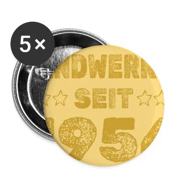 Handwerker 1954 - Buttons groß 56 mm (5er Pack) - Weiß - Vorne