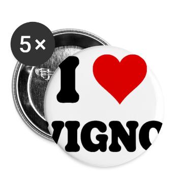 Ich liebe Avignon Ich liebe Avignon Fan French City - Buttons groß 56 mm (5er Pack) - Weiß - Vorne