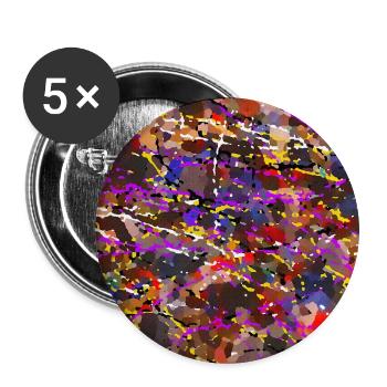sproegglegoecks - Buttons groß 56 mm (5er Pack) - Weiß - Vorne