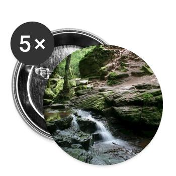 MONBACH IN THE NORTHERN BLACK FOREST - Buttons large 2.2''/56 mm (5-pack) - white - Front