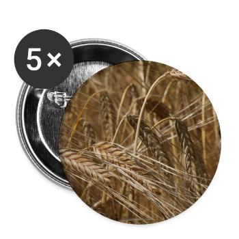 Golden Wheat Field - Buttons large 2.2''/56 mm (5-pack) - white - Front