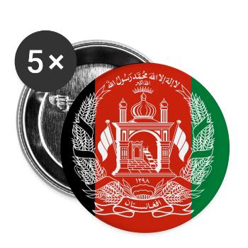 Afghanistan - Buttons groß 56 mm (5er Pack) - Weiß - Vorne
