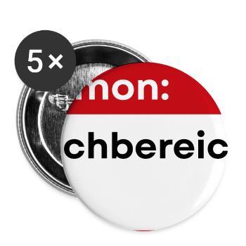 Insigne de Spécialiste Démoniaque - Lot de 5 grands badges (56 mm) - blanc - Devant