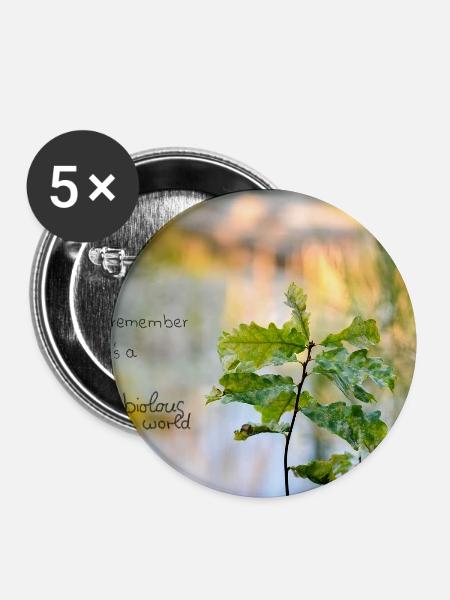 fabiolous world goldig - Buttons groß 56 mm (5er Pack) - Weiß