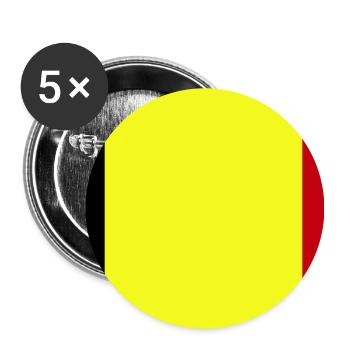 Customizable three-color flag - Buttons large 2.2''/56 mm (5-pack) - white - Front