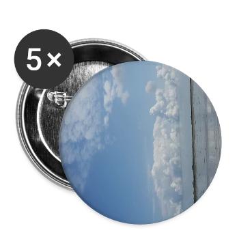 JensJensen - Buttons groß 56 mm (5er Pack) - Weiß - Vorne