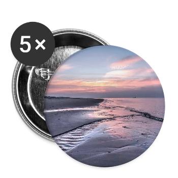 sky - Buttons groß 56 mm (5er Pack) - Weiß - Vorne
