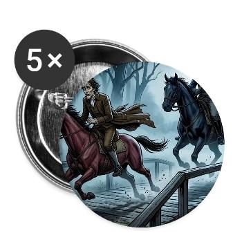Die Legende von Sleepy Hollow Gothic Horror - Buttons groß 56 mm (5er Pack) - Weiß - Vorne