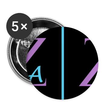 Zaza - Buttons large 2.2''/56 mm (5-pack) - white - Front