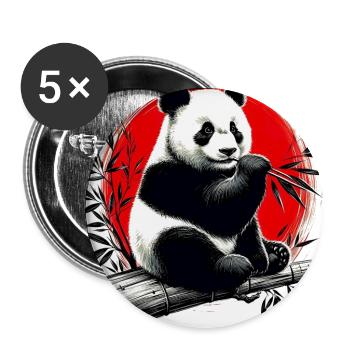 Panda - Buttons large 2.2''/56 mm (5-pack) - white - Front