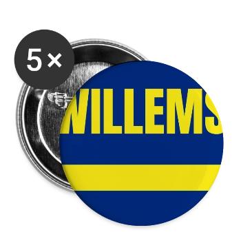 Willemstad in Curaçao Flag - Buttons large 2.2''/56 mm (5-pack) - white - Front