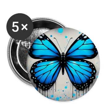 butterfly - Buttons large 2.2''/56 mm (5-pack) - white - Front