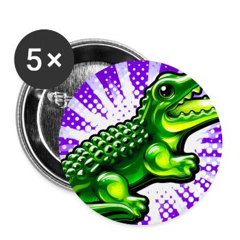 crocodile - Buttons large 2.2''/56 mm (5-pack) - white - Front