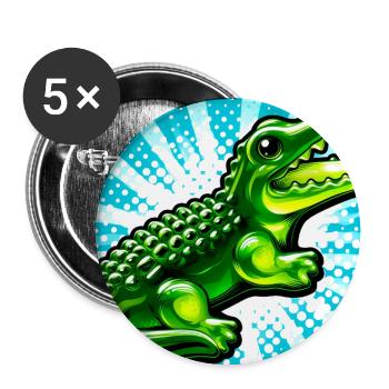 crocodile - Buttons large 2.2''/56 mm (5-pack) - white - Front