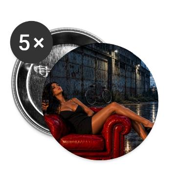 Love Sucks IV - Buttons groß 56 mm (5er Pack) - Weiß - Vorne