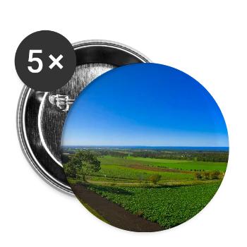 A Scenery in Hokkaido - Buttons large 2.2''/56 mm (5-pack) - white - Front