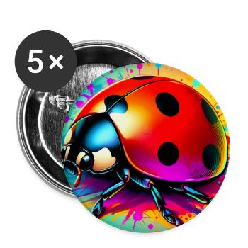 ladybird - Buttons large 2.2''/56 mm (5-pack) - white - Front