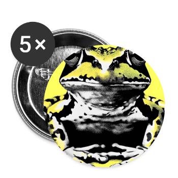 frog - Buttons large 2.2''/56 mm (5-pack) - white - Front