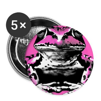 frog - Buttons large 2.2''/56 mm (5-pack) - white - Front