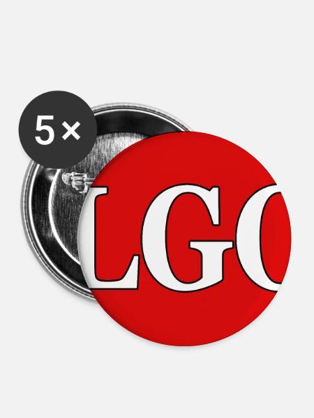 BELGOSS | - Buttons groß 56 mm (5er Pack) - Weiß