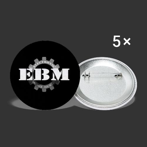 Ikona biegu muzyki elektronicznej EBM 2 - Przypinka duża 56 mm (pakiet 5 szt.)