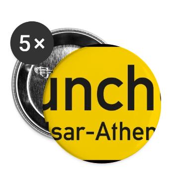 Münchner Ortsschild Deutschland - Buttons groß 56 mm (5er Pack) - Weiß - Vorne