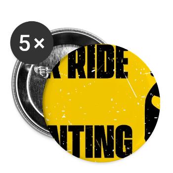 My Other Ride Is Also Disappointing Funny Car Joke - Buttons large 2.2''/56 mm (5-pack) - white - Front