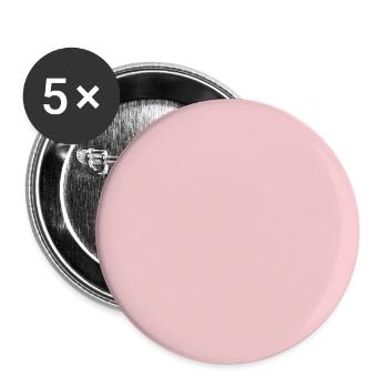 Rose - Buttons groß 56 mm (5er Pack) - Weiß - Vorne