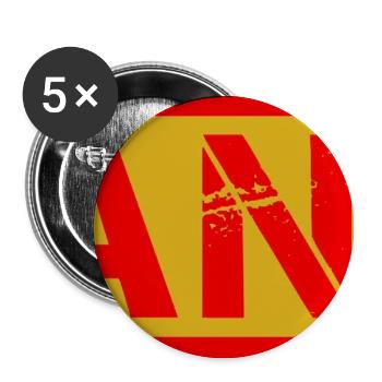 Logo vieilli d’I-HANOI - Lot de 5 grands badges (56 mm) - blanc - Devant