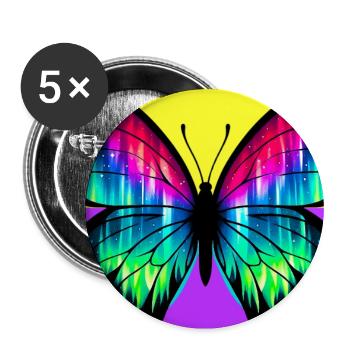 butterfly - Buttons large 2.2''/56 mm (5-pack) - white - Front