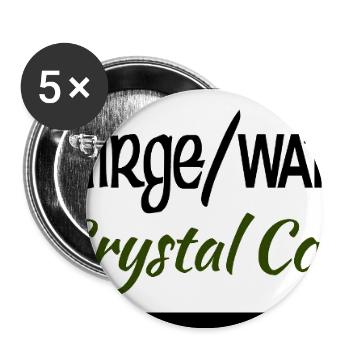 Waterford Crystal County Heritage Banner - Buttons groß 56 mm (5er Pack) - Weiß - Vorne