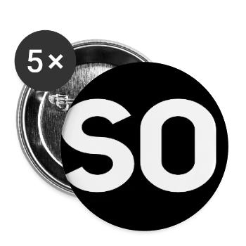 Zensiert Spruch - Buttons groß 56 mm (5er Pack) - Weiß - Vorne