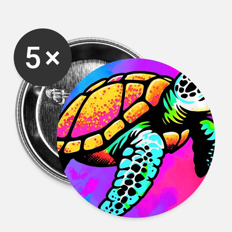 turtle - Buttons large 2.2''/56 mm (5-pack) - white