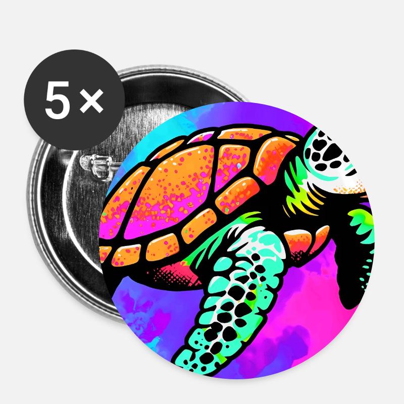 turtle - Buttons large 2.2''/56 mm (5-pack) - white