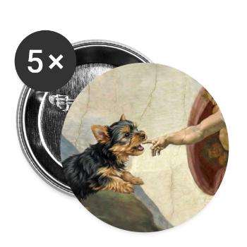 Dog God Hand Havanese Dogs meme - Buttons large 2.2''/56 mm (5-pack) - white - Front
