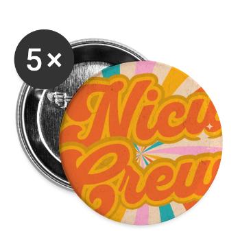 Neonatal Nurse - Buttons large 2.2''/56 mm (5-pack) - white - Front